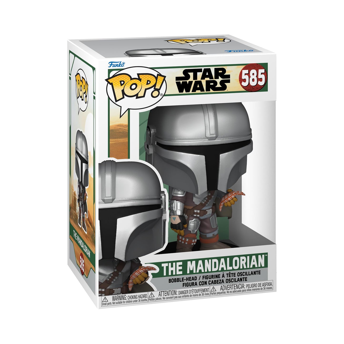 Funko Pop! Star Wars: The Book Of Boba Fett - The Mandalorian With Pouch