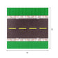 Taken All Road Baseplates 10' X 10' - Building Block City Town Straight Road Base Plate Tight Fit With Major Brands (2 Pack Road Baseplate)