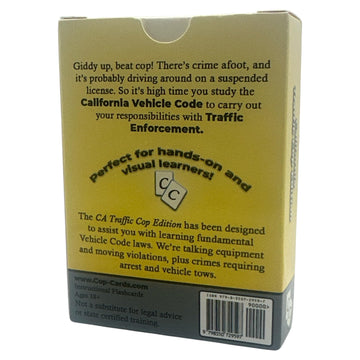 Cop Cards: California Traffic Cop Edition - enhanced Flashcards for Law Enforcement - Learning Aid or Police Gift