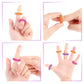Blulu 30 Pieces Acupressure Rings Spiky Sensory Rings For Fingers Stress Relief Fidget Sensory Massager For Teens Adults (Pink,