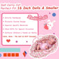 Rakki Dolli Doll Carry Cot Set, Sweet Dreams Soft Bassinet Doll Carrier Includes 1 Cot And 1 Pillow, Pink Flower Doll Bassinet,