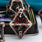 ARUOHHA Hollow DND Dice Set Blood Spatter 5-Headed Dragon D and D Dice with Gift Box, Dungeons and Dragons Role Playing Games 7P