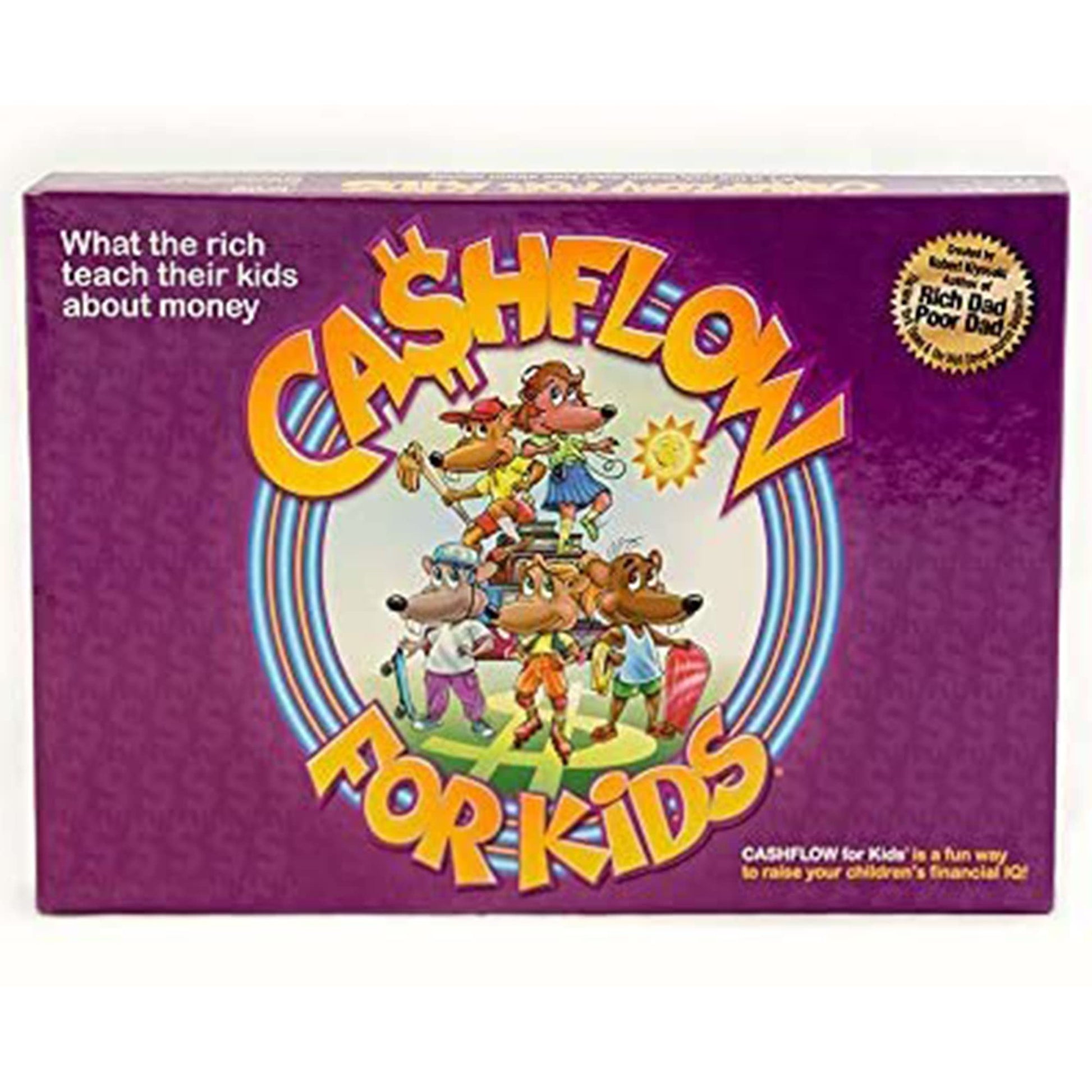 Rich Dad CASHFLOW 6 Player Money Management and Education Board Game for Kids with Exclusive Bonus Message from Robert Kiyosaki-New