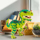 Aigidusansu Jurassic Dinosaur Micro Building Blocks, 1457Pcs Velociraptor Tyrannosaurus Rex Diy Mini Diamond Blocks Bricks Toy F