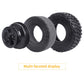 Hobbyfire Height 4.72 inches (120mm) 1/10 Short Course Truck Tires and Wheel Rims 12mm Hex with Foam Inserts for for All Terrain