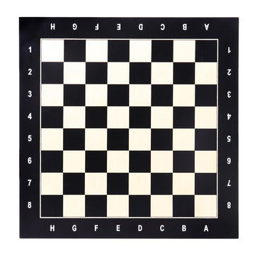 GSE Games & Sports Expert Professional Tournament Chess Board Only  Beech & Black Maple Inlaid Chessboard  Portable Chess Board for Beginners  Kids  mature-themeds (Large: 19/ Square: 2 Black)