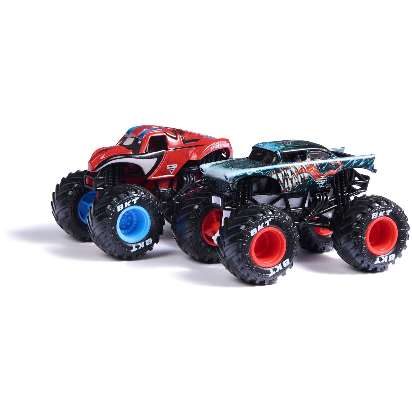 Monster Jam Die-Cast Monster Trucks, Venom Vs. Spider-Man, 1:64 Scale, Model 6071942, Kids Toys for Ages 3+