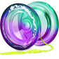 7Yo Responsive Yoyo Aoe, Dual Purpose Yoyo For Beginners Kids, Professional Crystal Yoyo Wide Plastic Yoyo With Kk Bearing + Axl
