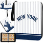 Baseball Card Binder With Sleeves 400 Pocket, Baseball Card Holder For Trading Cards Baseball Collector Album New York Sports Ca