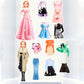 Daniel Axel Magnetic Princess Dress Up Paper Doll Pretend Play Toys Magnet People Clothes Puzzles Game For 3+ Year Old Girls Tod