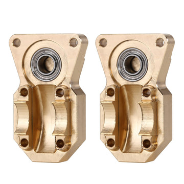 INJORA Brass Diff Cover Front and Rear Axles Housing Cover Scx24 Upgrades for Axial SCX24 Gladiator Bronco C10 JLU Deadbolt 1/24