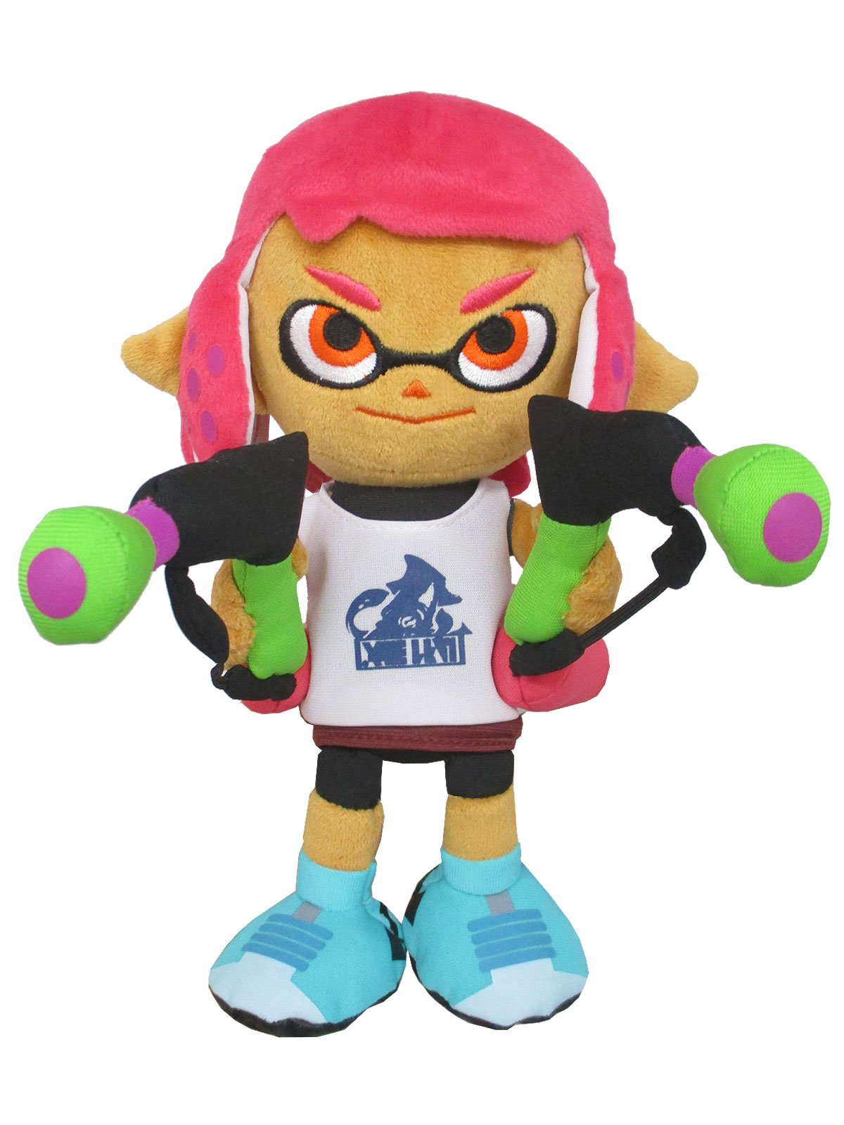 Little Buddy 1660 Splatoon 2 Series Inkling Girl Neon Pink 9.5 Plush