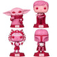 Funko Pop Valentines Star Wars Collectors Set - Luke & Grogu, Mandalorian, Ahsoka, Grogu, Figures Stand 3.75' Tall, Each Figure Comes Individually Packaged