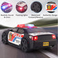 Liberty Imports Motorized Police Cruiser Kids Toy Cop Car Electric Model Rush & Rescue Vehicle 1/16 Scale with Button Activated