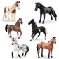 Terra By Battat - 6 Pcs Horse Figurines - Horse Toy Set - Realistic Plastic Animal Figurines - Collectible Horse Gift For Kids 3