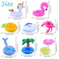 Blovec Inflatable Drink Floats - 8 Pack Drink Holders, PVC, 12.6"x6.3", with Air Pump for Summer Pool Parties