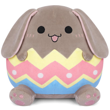 Hagusahuo Easter Plush Bunny Stuffed Animals Toy For Kids, Easter Bunny Plushies Stuffed Gray Rabbit Doll, Easter Basket Stuffer