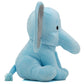 Kinrex Elephant Stuffed Animals - Stuff Animal Plush Toy For Babies Girls Boys, Elephants Plushie Teddy Bear Toys For Birth Stats Baby Shower Infant Newborn Boy & Girl, Blue Measures 9 Inches
