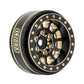 INJORA 1.0 Plus Brass Beadlock Wheel Rims 4PCS 12-Spoke Wheels for TRX4M SCX24 FCX24 1/24 1/18 RC Crawler,42g/pcs(Black&Gold)