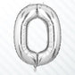 Flyloons Silver O Alphabets Letter Foil Balloons Perfect for Birthday Decoration Items, Anniversary, Bachelorette, Wedding, Fare