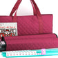 Mose Cafolo American Mahjong Game Set - Red (Burgundy) Quilted Soft Bag - 166 White Engraved Tiles  4 All-in-One Rack/Pushers Complete Western Mah-Jongg  Maj Jongg  Ma Jong Set