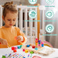 KidMigo Montessori Toys for 3 Year Old  Stacking Toys for Toddlers  Stacking Blocks  Lacing Beads  Matching Shape Preschool Toys  Montessori Toys for 3 4 5 Year Olds with Canvas Storage Bag