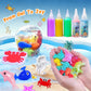 TSMJUWND Magic Water Elf Toy Kit, Aqua Fairy Water Gel Kit, Squishy Maker Kits with 33 Colors Magic Gels and 20 Shapes Molds Cra