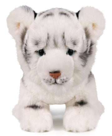Ice King Bear Baby Tiger Stuffed Animal 10 Inches Cute Plush Toy (White)