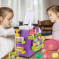 Deao Toy Cash Register For Kids Pretend Play Store Calculator Money 3 In 1 Coffee Machine Set Toys With Water Outlet Function Pl