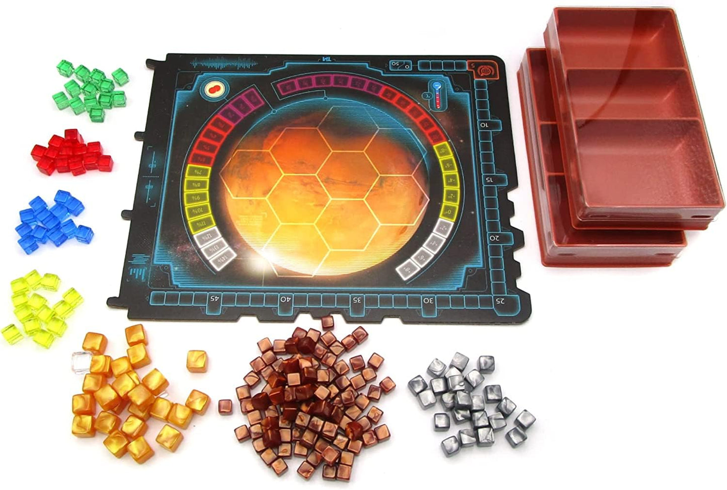 Stronghold Games Terraforming Mars Ares Expedition Card Game Collectors Edition ,1 To 4 Players, Orange