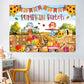 LDWLYW Fall Pumpkin Patch Backdrop Banner Fall Thanksgiving Party Decorations Large Autumn Harvest Farm Pumpkin Photography Back