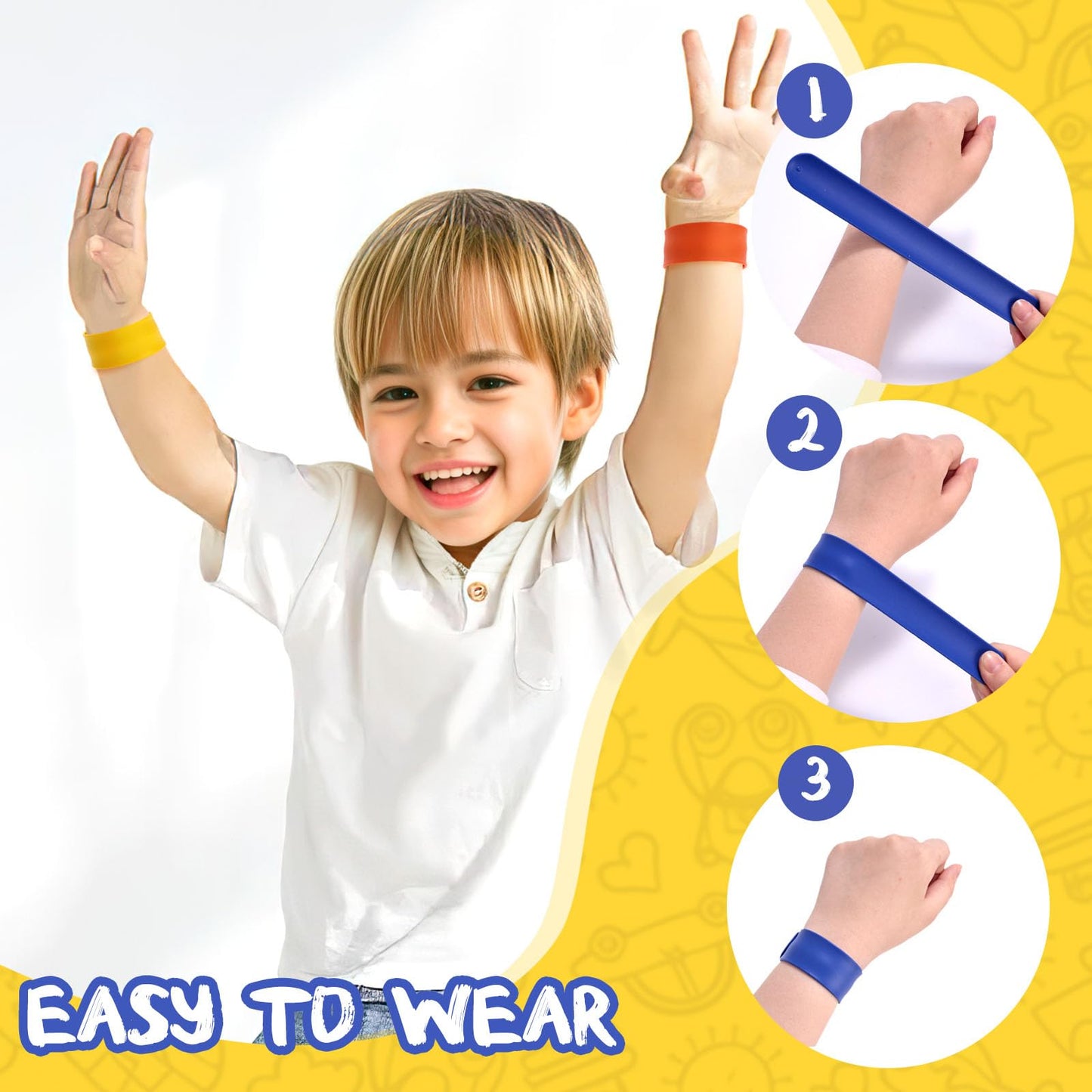 LovesTown 12PCS Slap Bracelets Bulk, Colorful Snap Bracelets Silicone Slap Bracelets for DIY Goodie Bag Fillers School Classroom
