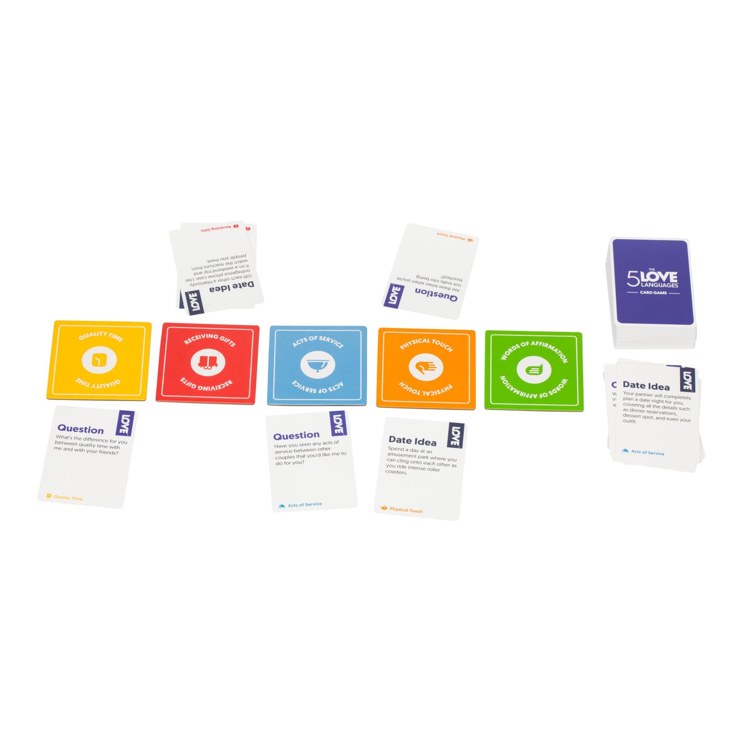 The 5 Love Languages Card Game, Discover More About Yourself & Your Partner, 300 Prompt Cards To Spark Deep, Meaningful Conversa