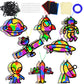 32 Sets Outer Space Suncatchers Craft Kit DIY Window Stained Glass Effect Planet Astronaut Alien Paper Crafts Home School Classr