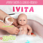 Ivita 16'' Boy Full Body Silicone Baby Doll Lifelike Reborn Doll Surprice Children Anti-Stress Stress Relief Toys - Boy