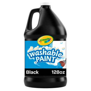 Crayola Washable Paint For Kids - Black (1 Gallon), Kids Arts And Crafts Supplies, Non Toxic, Bulk