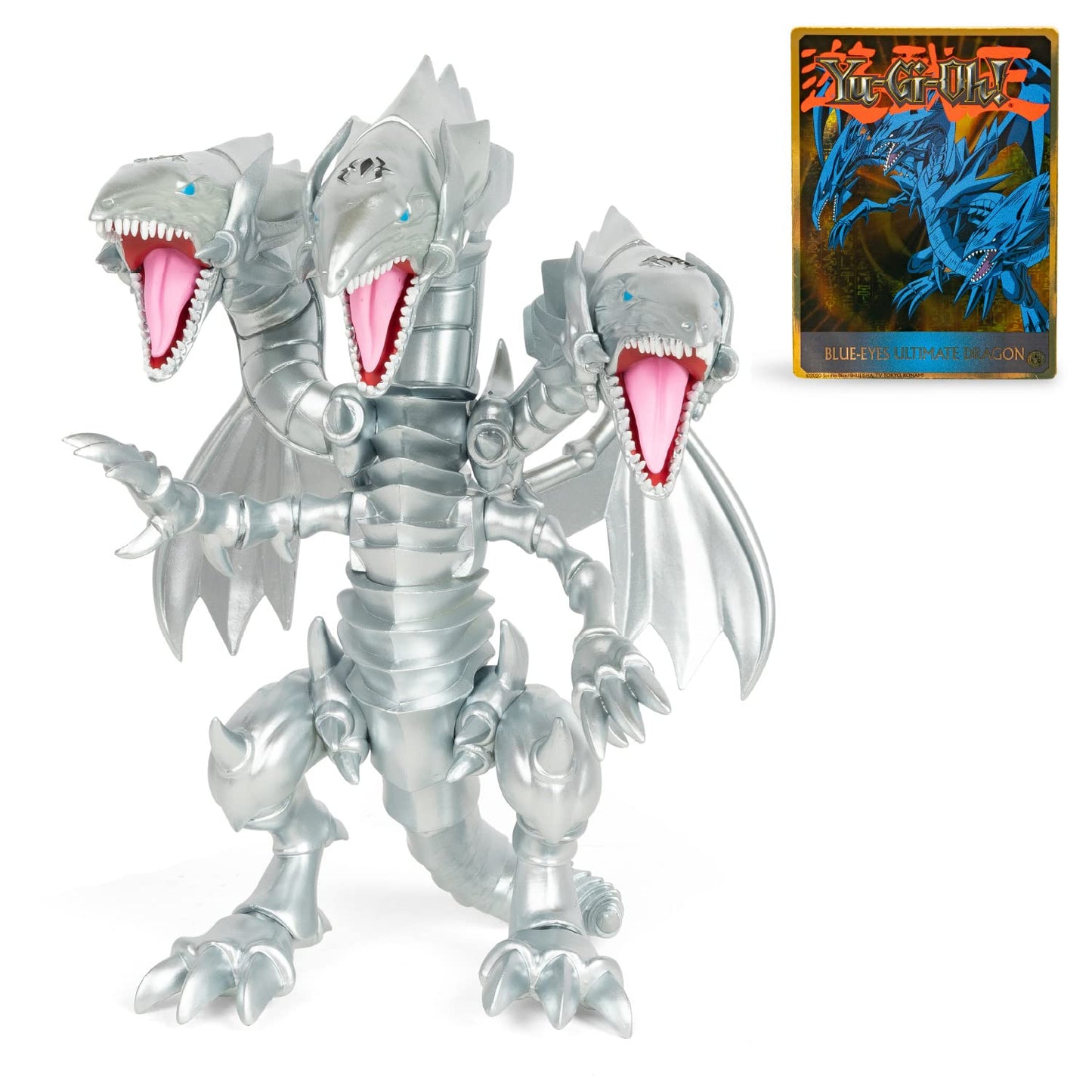 Yu-Gi-Oh! Highly Detailed 7 Inch Articulated Action Figure, Limited Edition, Includes Exclusive Trading Card, The Blue Eyes Ultimate Dragon