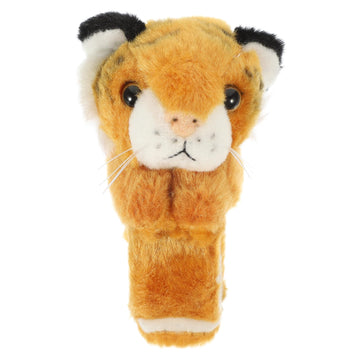 Kisangel 1pc Slap Bracelets Huggables Plush Animals Slap Band Wrist Huggers Animals for Kids Birthday Party Supply(Brown Tiger)