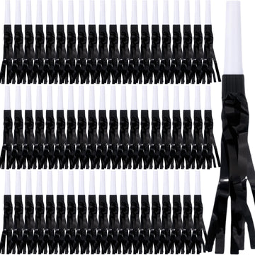 Lcpqmzgh 60 Pcs Gold Noise Makers, Metallic Fringed Noise Makers For New Year Party Favor Supplies (Black)