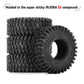 INJORA 1.0 Tires - 57 * 22mm S5 Super Soft Sticky Crawler Tires for TRX4M Axial AX24 SCX24 FCX24 Enduro24 Upgrade,T1016