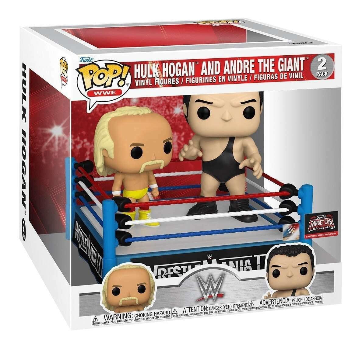 Funko Pop! Vinyl Figures - Hulk Hogan & Andre The Giant 2 Pack, Model 69248
