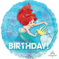 Amscan International 3393501 ariel Birthday Dream Big Standard Foil Balloon