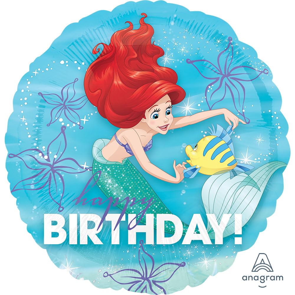 Amscan International 3393501 ariel Birthday Dream Big Standard Foil Balloon