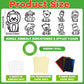 32 Sets Woodland Animal Suncatchers Craft Kit DIY Window Stained Glass Effect Forest Jungle Animals Paper Craft Home School Clas