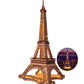 Robotime 3D Puzzle For Adults Diy Model Building Kit With Led Light Wooden Eiffel Tower Craft Kit Architecture Toy Set Brain Teaser Gifts For Kids Teens