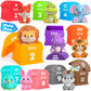 Oriate Animal Toddler Learning Toys, Sensory Learning Toy Safari Animal for Counting Sorting, Zoo Animals Educational Finger Pup