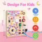 Wakeinsa Toddler Busy Board,Montessori Toys For 1-3 Years Old,Baby Sensory Board,Wooden Learning Toys,Christmas & Birthday Gift For Boys & Girls (Unicorn Busy Board V2)