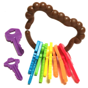 Baby Keys Montessori Toys For Toddlers - Toy Keys, Matching Toddler Games, Learning Toys For 2 Year Olds - Real Keys, Pretend Pl