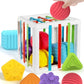 BLCXTOYZ Montessori Toys for 1 Year Old  6 Pc Shape Sorter Activity Cube