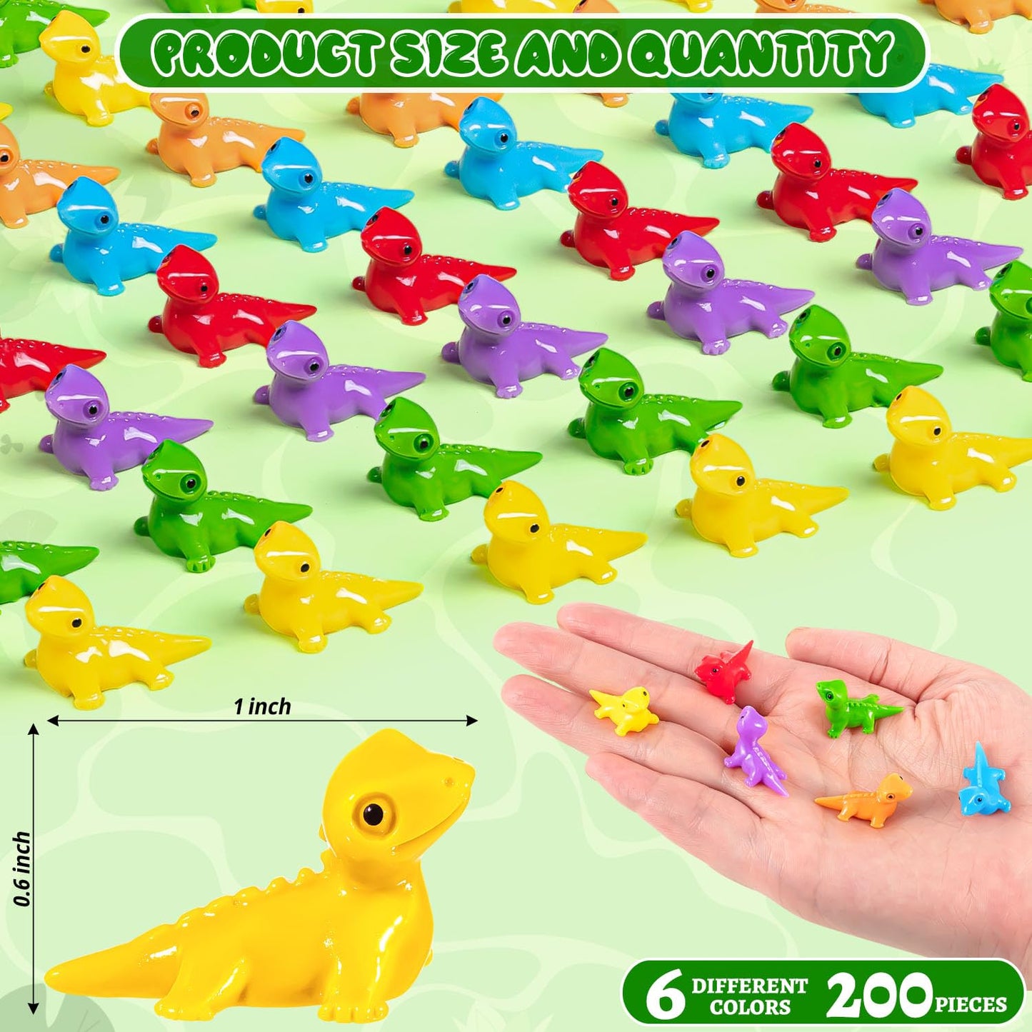 Sywhxy 200Pcs Mini Resin Lizards Colorful Tiny Lizard Figurines For Dollhouses, Cute Mini Resin Lizards Bulk For Diy Micro Moss